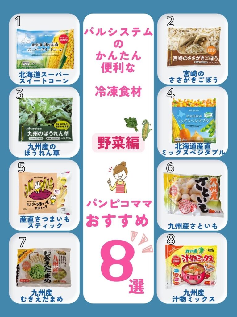 パルシステムの冷凍食材　野菜編　８選